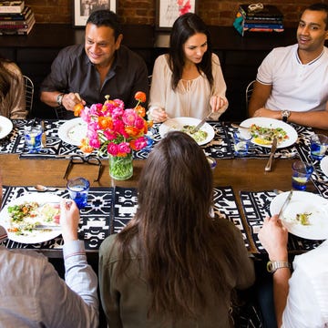 Table, Sharing, Customer, Cuisine, Dishware, Dish, Conversation, Meal, Brunch, Plate, 