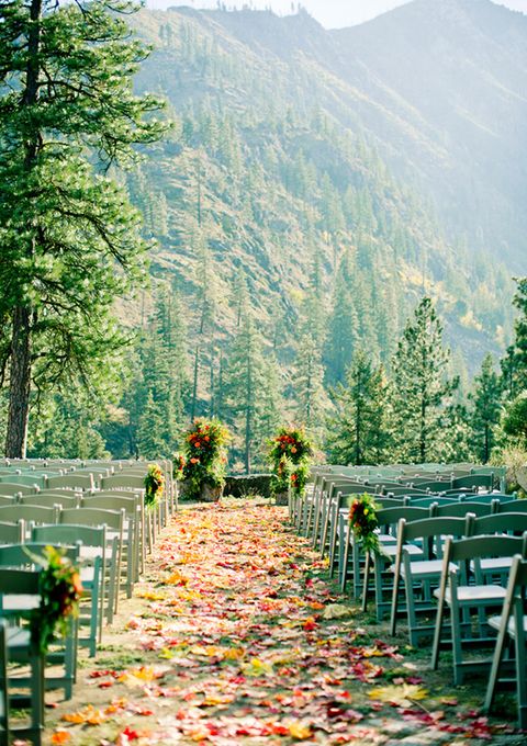 <p>A wedding beneath the pines is the perfect way to bridge summer and winter. The&nbsp;<a href="http://www.sleepinglady.com/" target="_blank" embed_count="1">Sleeping Lady</a> resort in Leavenworth, Washington&nbsp;offers seven venues for your wedding and reception.&nbsp;Your dreams will be accomodated, whether you're looking to exchange vows atop a picturesque mountainside or wish to be serenaded mid-ceremony by a babbling brook and running waterfall.</p>