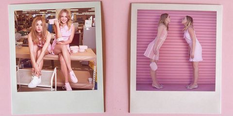 Pink, Dress, Fashion, Beauty, Thigh, One-piece garment, Model, Peach, Waist, Fashion model, 