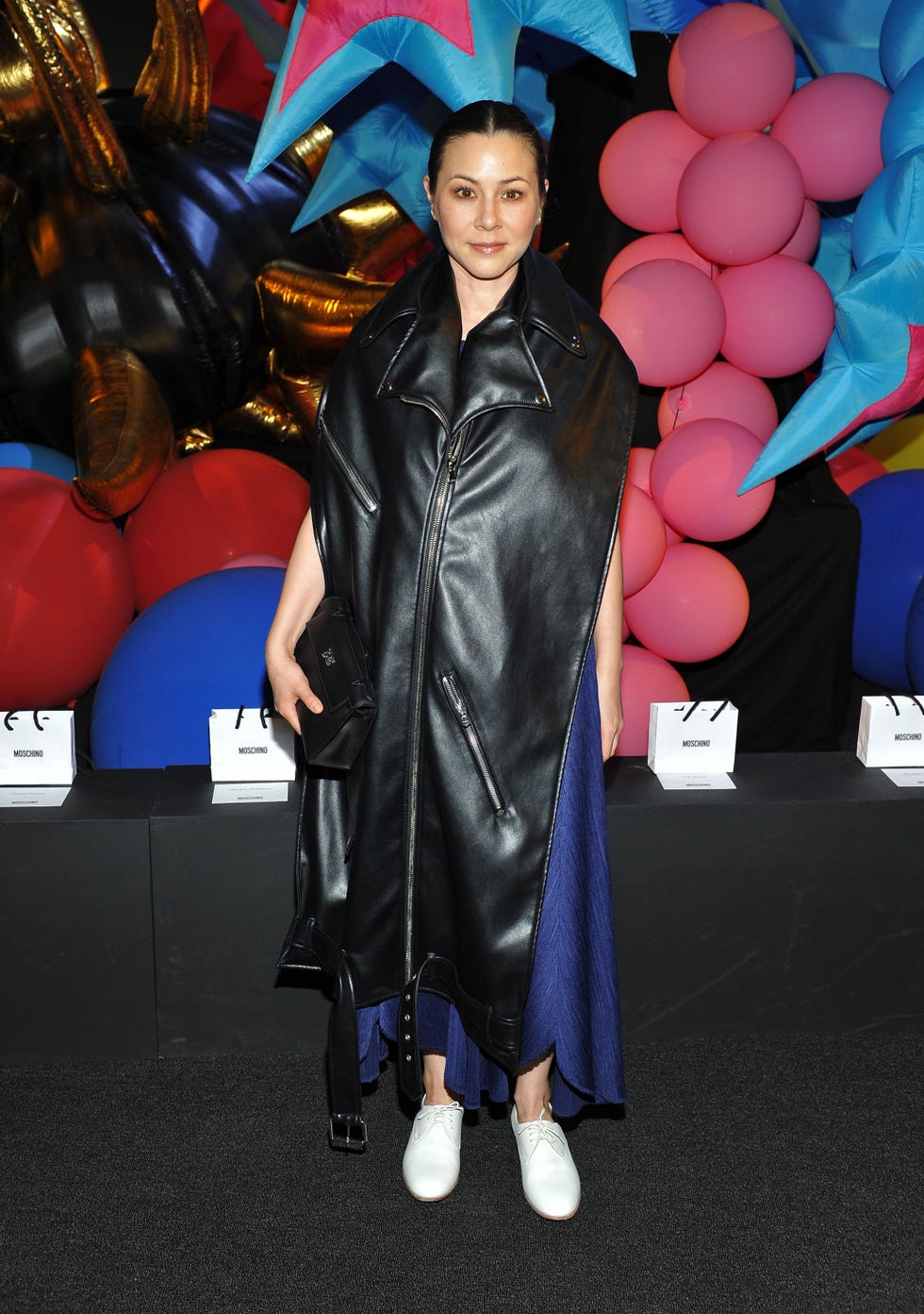 Balloon, Jacket, Costume, Electric blue, Cobalt blue, Leather, Leather jacket, Party supply, Silk, Velvet, 