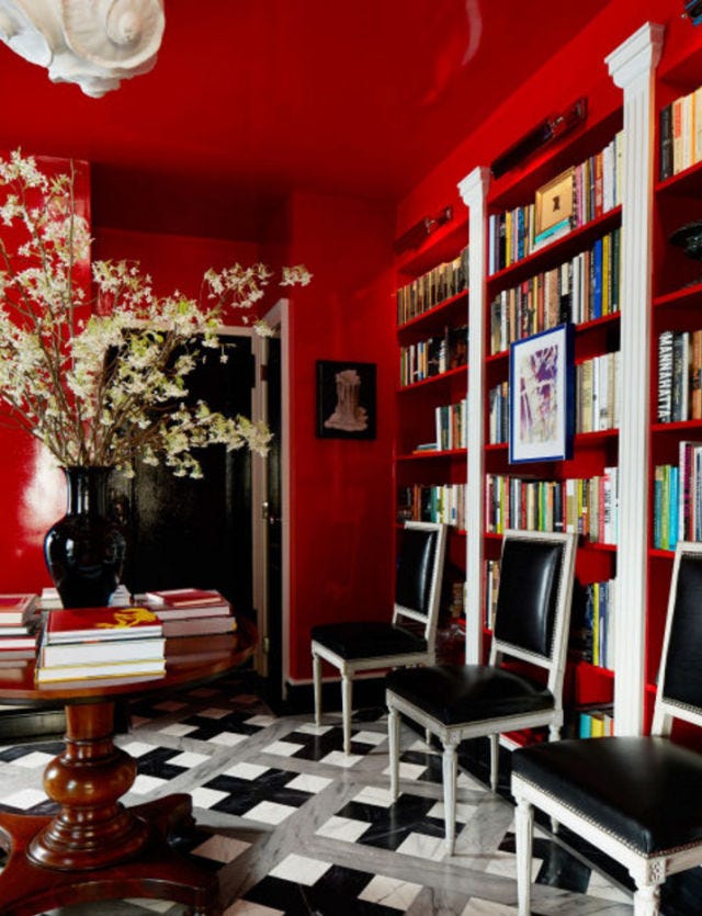 <p>"Paint is your friend. It's cheap and reversible and the easiest way to transform a room. If you don't have fourteen-inch tall baseboards and plaster cornices, why not paint the walls, trim and ceiling the same bold color?<span class="redactor-invisible-space" data-verified="redactor" data-redactor-tag="span" data-redactor-class="redactor-invisible-space">"</span></p>