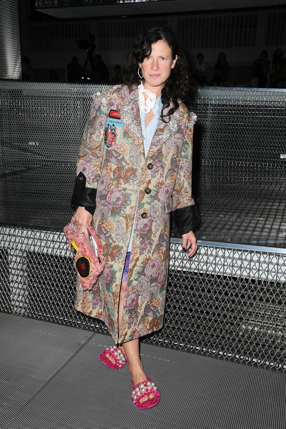 Clothing, Textile, Coat, Pattern, Street fashion, Blazer, Mesh, Fashion design, Carpet, Pattern, 