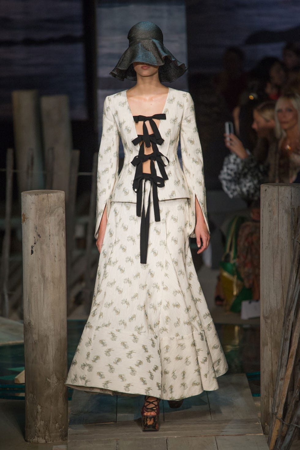Clothing, Dress, Hat, Street fashion, Headgear, Fashion, Costume design, One-piece garment, Sun hat, Gown, 