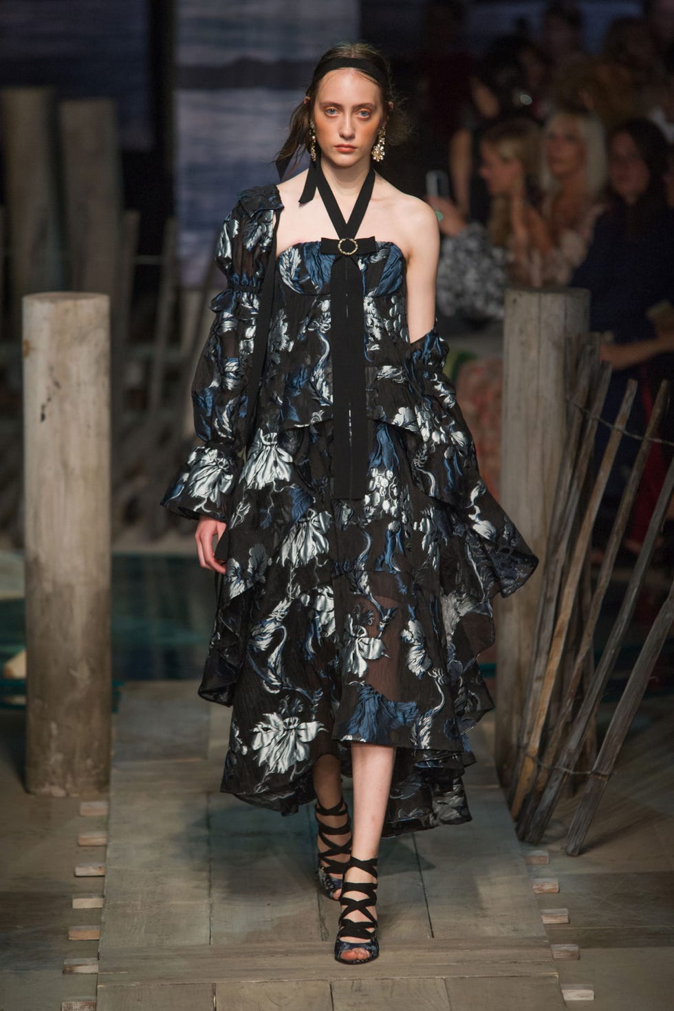Clothing, Fashion show, Shoulder, Dress, Joint, Runway, Style, Fashion model, Street fashion, One-piece garment, 