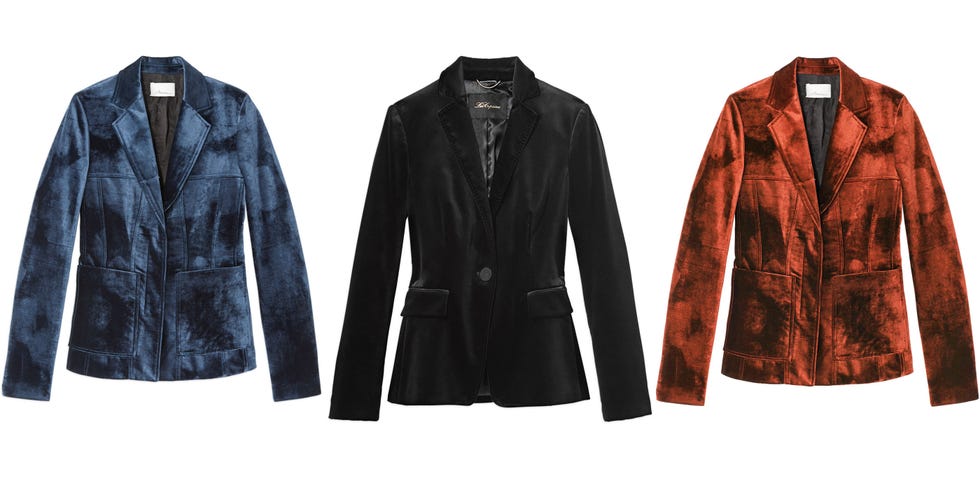 <p><em data-redactor-tag="em" data-verified="redactor">3.1 Phillip Lim blazer, $1,295, <strong data-redactor-tag="strong" data-verified="redactor"><a href="https://shop.meltsflow.com/0-9/31-phillip-lim/velvet-moto-jacket-10308.html" target="_blank">shopBAZAAR.com</a></strong>; Les Copains, $1,845, <strong data-redactor-tag="strong" data-verified="redactor"><a href="https://shop.meltsflow.com/l/les-copains/black-velvet-jacket-9766.html" target="_blank">shopBAZAAR.com</a></strong>; 3.1 Phillip Lim blazer, $1,050, <strong data-redactor-tag="strong" data-verified="redactor"><a href="https://shop.meltsflow.com/0-9/31-phillip-lim/velvet-blazer-10356.html" target="_blank">shopBAZAAR.com</a></strong>.&nbsp;</em></p>