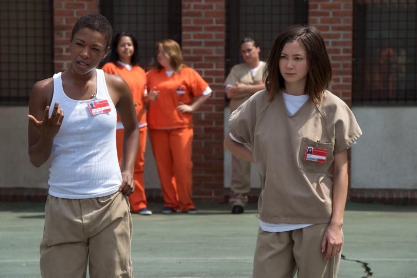 Samira Wiley and Kimiko Glenn in Orange is the New Black season 4