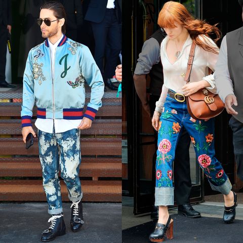 <p>Ornate embroidery has been Alessandro Michele's m.o. since he took the reins as creative director of Gucci last year. Bags and bombers aside, denim served as his most recent canvas. Think faded jean jackets with satin collars and light-washed minis covered in flora and fauna that are already favored by his famous fans.<span class="redactor-invisible-space" data-verified="redactor" data-redactor-tag="span" data-redactor-class="redactor-invisible-space"></span></p>