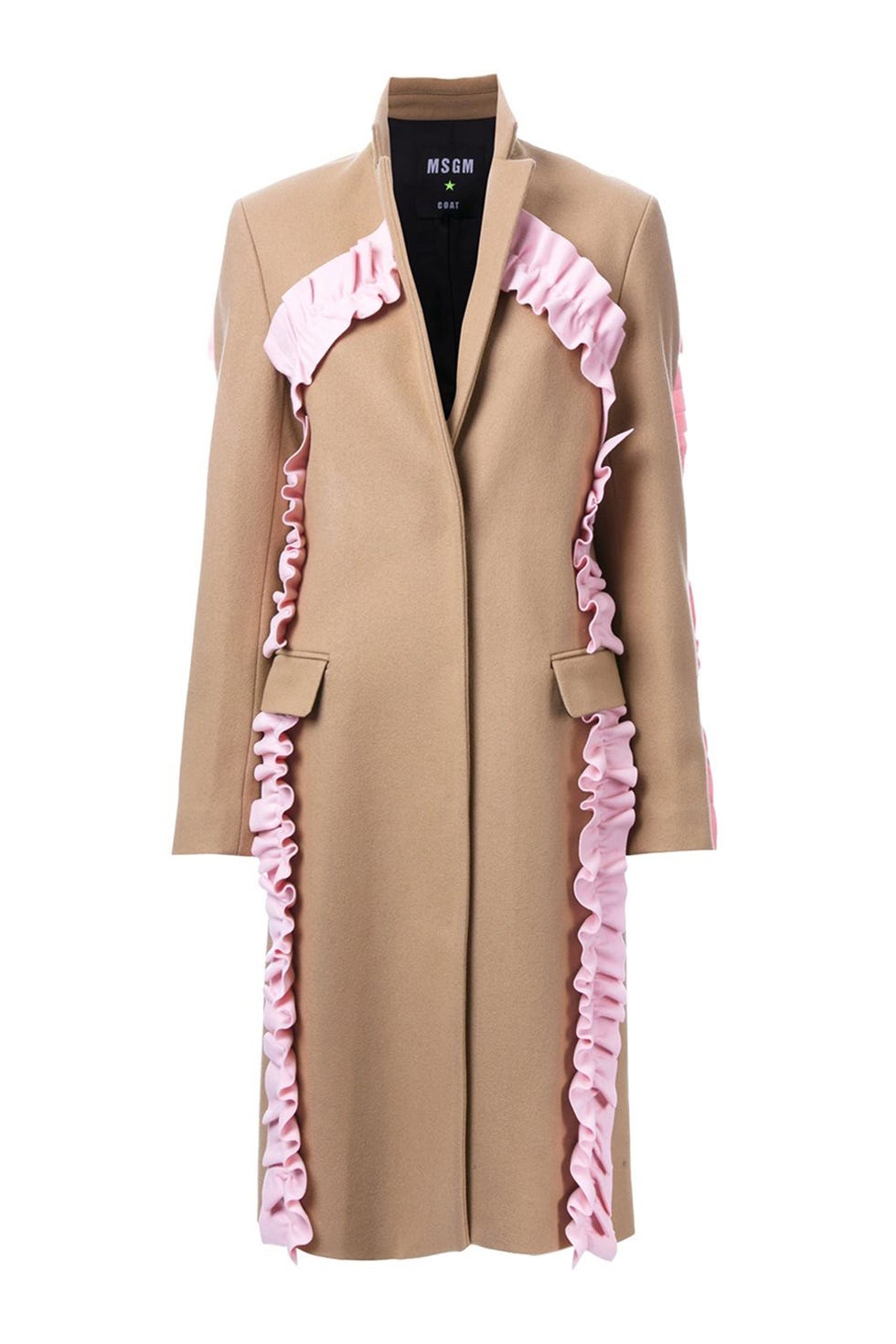 <p><strong data-redactor-tag="strong" data-verified="redactor">MSGM</strong> Ruffled Coat, $886, <a href="https://www.farfetch.com/shopping/women/msgm-ruffled-coat-item-11631468.aspx?storeid=9724&amp;from=listing&amp;tglmdl=1&amp;ffref=lp_pic_1122_5_" target="_blank">farfetch.com</a>.</p>