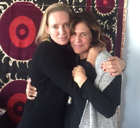 Uma Thurman and Jennifer Walsh