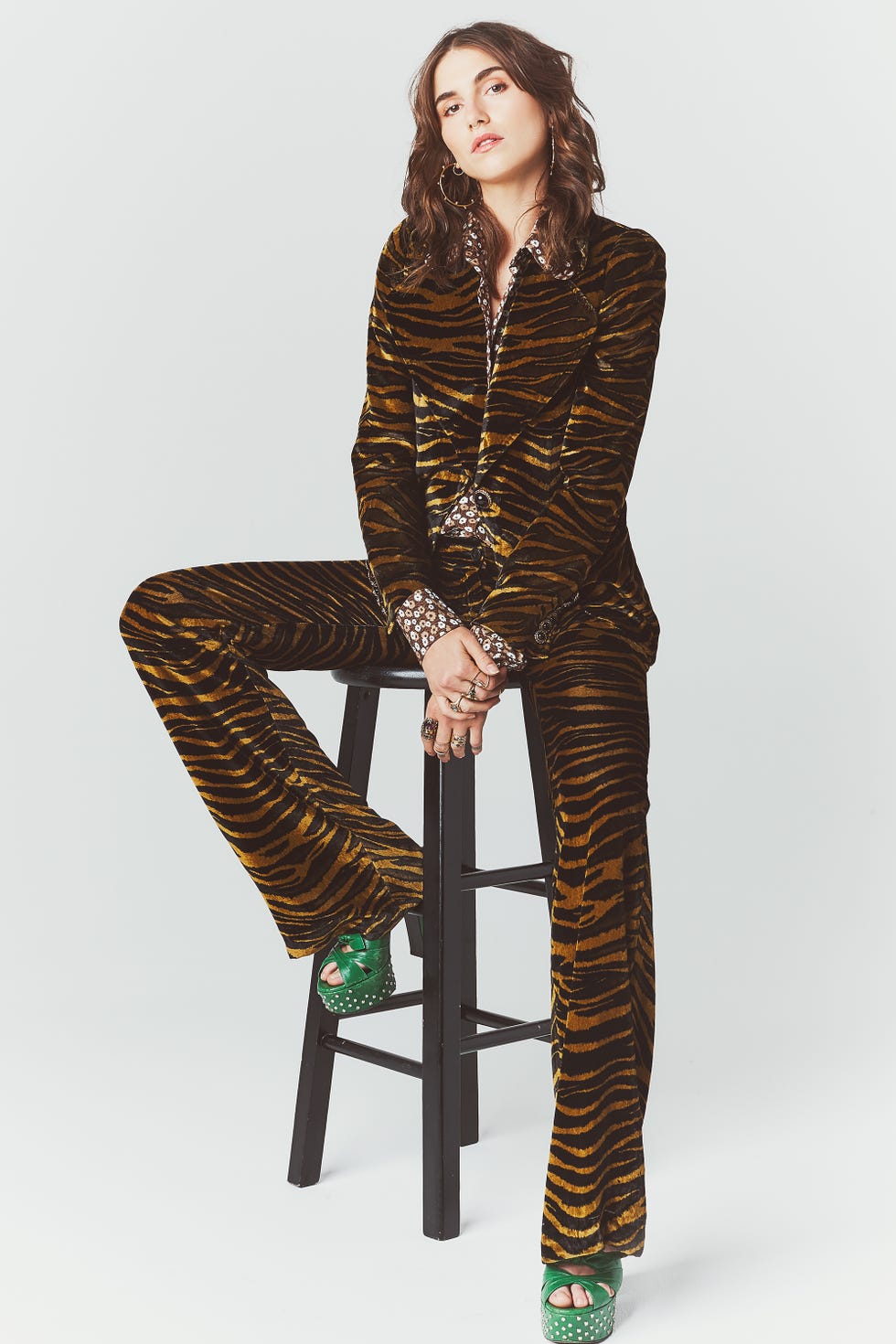 <p><strong data-redactor-tag="strong" data-verified="redactor">What would you wear again that the other woman put you in?</strong></p><p><strong data-redactor-tag="strong" data-verified="redactor">NJ:&nbsp;</strong>The yellow Max Mara suit!&nbsp;</p><p><strong data-redactor-tag="strong" data-verified="redactor">LF:&nbsp;</strong>There was a beautiful long dress I wore that I'd wear again.</p><p><strong data-redactor-tag="strong" data-verified="redactor">Anything you wouldn't wear again? Why?</strong></p><p><strong data-redactor-tag="strong" data-verified="redactor">NJ:&nbsp;</strong>The Converse—mostly because they were worn by someone else for a very, very long time before I put my bare feet in them...(laughs).</p><p><strong data-redactor-tag="strong" data-verified="redactor">LF:&nbsp;</strong>Maybe some of the other shorter dresses.</p><p><em data-redactor-tag="em" data-verified="redactor"><br></em></p><p><em data-redactor-tag="em" data-verified="redactor">Roberto Cavalli suit,&nbsp;Saint Laurent<span class="redactor-invisible-space" data-verified="redactor" data-redactor-tag="span" data-redactor-class="redactor-invisible-space">&nbsp;</span>platform sandals, and&nbsp;Michael Kors</em><span class="redactor-invisible-space" data-verified="redactor" data-redactor-tag="span" data-redactor-class="redactor-invisible-space"><em data-redactor-tag="em" data-verified="redactor">&nbsp;Collection&nbsp;shirt.</em></span><br></p>