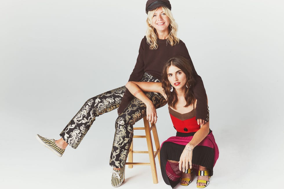 <p><strong data-redactor-tag="strong" data-verified="redactor">What are your wardrobe MVPs?</strong></p><p><strong data-redactor-tag="strong" data-verified="redactor">NJ:</strong> Vintage dresses and fun flats!&nbsp;</p><p><strong data-redactor-tag="strong" data-verified="redactor">LF:</strong> Rings, gold hoops, baseball caps, wrangler jeans, converse and vans.</p><p><em data-redactor-tag="em" data-verified="redactor"><br></em></p><p><em data-redactor-tag="em" data-verified="redactor">On Natalie: Roberto&nbsp;Cavalli&nbsp;pants,&nbsp;<span class="redactor-invisible-space" data-redactor-tag="span" data-redactor-class="redactor-invisible-space" data-verified="redactor" style="background-color: initial;" rel="background-color: initial;" data-redactor-style="background-color: initial;">Vans</span>&nbsp;shoes, Michael Kors Collection</em><span class="redactor-invisible-space" data-redactor-tag="span" data-redactor-class="redactor-invisible-space" data-verified="redactor" style="background-color: initial;" rel="background-color: initial;" data-redactor-style="background-color: initial;"><em data-redactor-tag="em" data-verified="redactor"> sweater, and her own hat; On&nbsp;Langley: Salvatore&nbsp;Ferragamo&nbsp;dress and&nbsp;Rachel Comey&nbsp;shoes.&nbsp;</em><span class="redactor-invisible-space" data-verified="redactor" data-redactor-tag="span" data-redactor-class="redactor-invisible-space"></span></span></p>