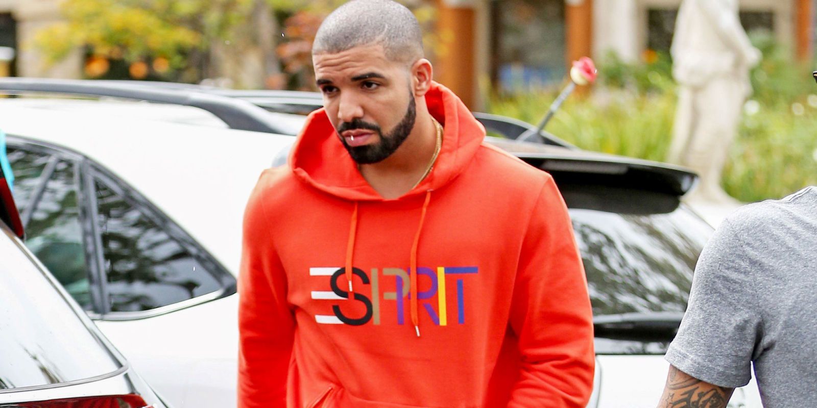 Drake 2025 orange hoodie