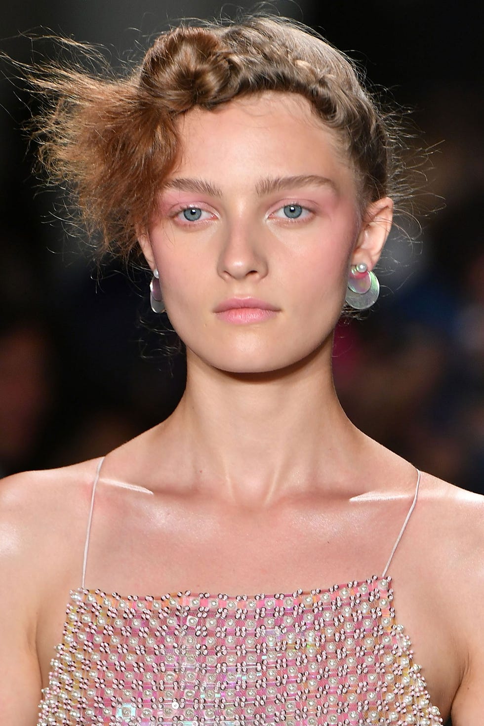 Hair, Ear, Lip, Hairstyle, Skin, Chin, Earrings, Eyebrow, Eyelash, Style, 