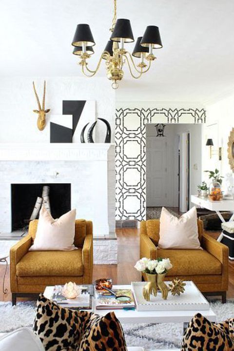 Room, Yellow, Interior design, Furniture, White, Living room, Home, Wall, Pillow, Interior design, 