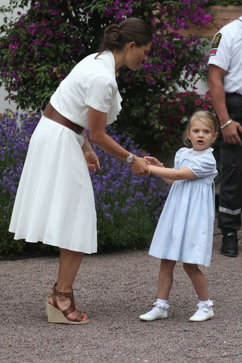 <p>Princess Victoria is the eldest daughter of King Carl XVI Gustaf and&nbsp;the heir apparent to the throne. The 39-year old is pictured here with her daughter, Princess Estelle, wearing&nbsp;a summery dress by Ralph Lauren. <span class="redactor-invisible-space" data-verified="redactor" data-redactor-tag="span" data-redactor-class="redactor-invisible-space"></span></p>