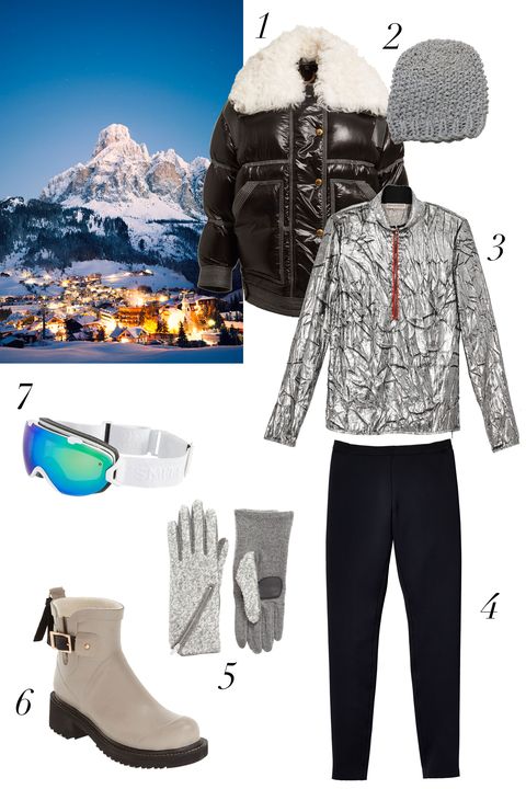 <p>Because après-ski is your favorite winter sport...</p>

<p><strong data-redactor-tag="strong" data-verified="redactor">What to Pack:</strong> 1. <em data-redactor-tag="em">Burberry Prorsum Puffer Coat With Removable Shearling Collar, $2,995, <a href="http://shop.nordstrom.com/s/burberry-puffer-coat-with-removable-genuine-shearling-collar/4424278?&amp;cm_mmc=Mindshare_Nordstrom-_-NovemberAcc-_-Hearst-_-proactive" target="_blank" data-tracking-id="recirc-text-link">nordstrom.com</a>;</em> 2. <em data-redactor-tag="em">Gigi Burris Formation Beanie, $370, <a href="http://gigiburris.com/shop/formation-beanie" target="_blank" data-tracking-id="recirc-text-link">gigiburris.com</a>;</em> 3. <em data-redactor-tag="em" data-verified="redactor">Emilio Pucci Crumpled Velvet Half Zip Pullover, $1,575, <a href="http://shop.nordstrom.com/s/emilio-pucci-crumpled-velvet-half-zip-pullover/4452285?&amp;cm_mmc=Mindshare_Nordstrom-_-NovemberAcc-_-Hearst-_-proactive" target="_blank" data-tracking-id="recirc-text-link">nordstrom.com</a>; 4. <em data-redactor-tag="em">Helmut Lang Scuba Leggings, $320, <a href="http://shop.nordstrom.com/s/helmut-lang-scuba-leggings/4312696?&amp;cm_mmc=Mindshare_Nordstrom-_-NovemberAcc-_-Hearst-_-proactive" target="_blank" data-tracking-id="recirc-text-link">nordstrom.com</a>;</em> 5. Echo 'Touch- Zip Boucle' Tech Gloves, $39, <a href="http://shop.nordstrom.com/s/echo-touch-zip-boucle-tech-gloves/4425089?&amp;cm_mmc=Mindshare_Nordstrom-_-NovemberAcc-_-Hearst-_-proactive" target="_blank" data-tracking-id="recirc-text-link">nordstrom.com</a><em data-redactor-tag="em">;</em> 6. <em data-redactor-tag="em">Ilse Jacobsen Short Waterproof Rubber Boot, $229, </em><a href="http://shop.nordstrom.com/s/ilse-jacobsen-short-waterproof-rubber-boot-women/4369161?&amp;cm_mmc=Mindshare_Nordstrom-_-NovemberAcc-_-Hearst-_-proactive" target="_blank" data-tracking-id="recirc-text-link"><em data-redactor-tag="em" data-tracking-id="recirc-text-link">nordstrom.com</em></a>; 7. Smith Optical 'I/OS' 190mm Snow Goggles, $210, <a href="http://shop.nordstrom.com/s/smith-optics-i-os-190mm-snow-goggles/4432804?&amp;cm_mmc=Mindshare_Nordstrom-_-NovemberAcc-_-Hearst-_-proactive" target="_blank" data-tracking-id="recirc-text-link">nordstrom.com</a></em><a href="http://shop.nordstrom.com/s/ilse-jacobsen-short-waterproof-rubber-boot-women/4369161?origin=category-personalizedsort&amp;fashioncolor=ATMOSPHERE" target="_blank" data-tracking-id="recirc-text-link"></a></p>