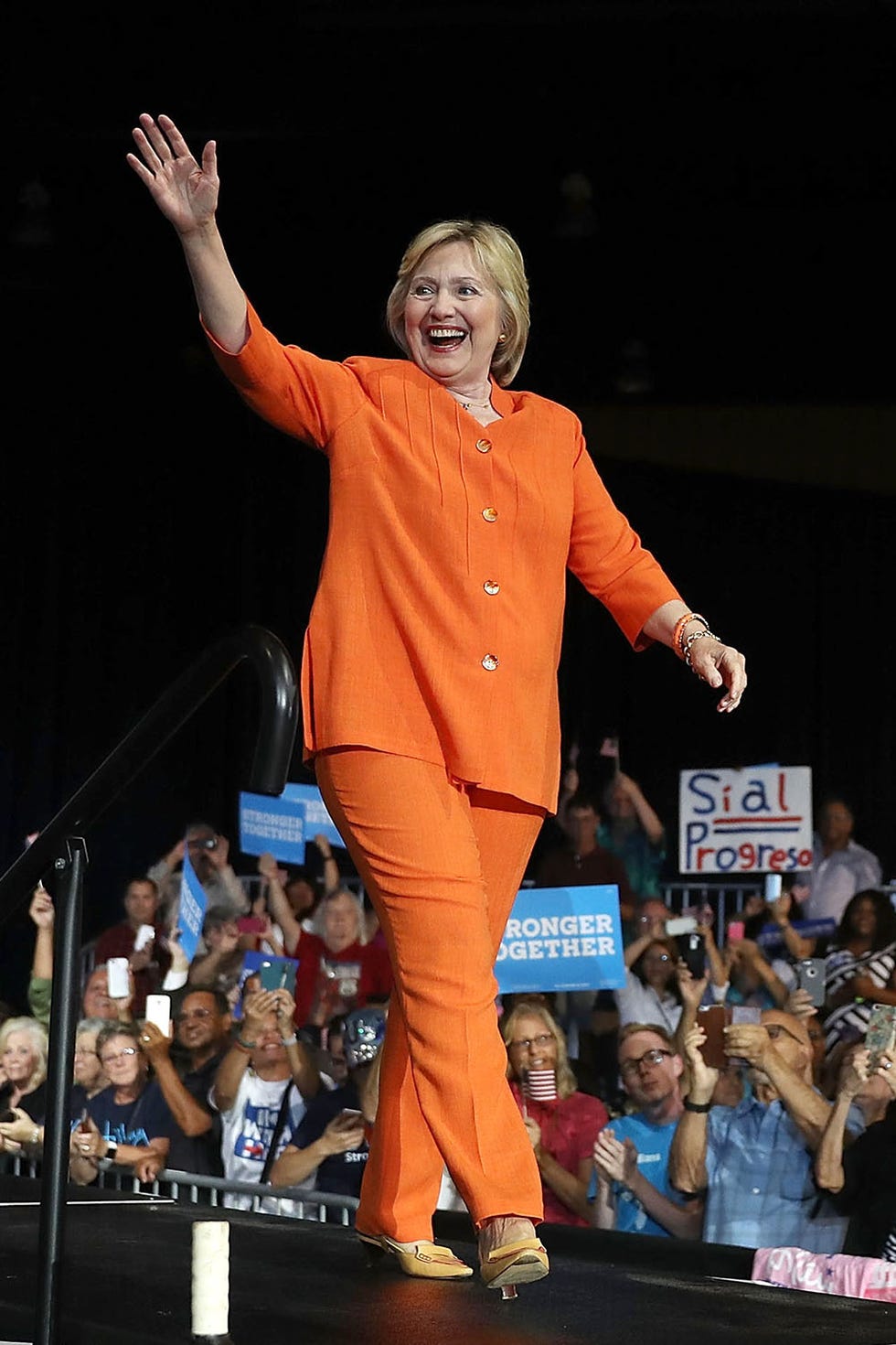 Hillary Clintons Best Pantsuits Clinton Rainbow Pant Suits