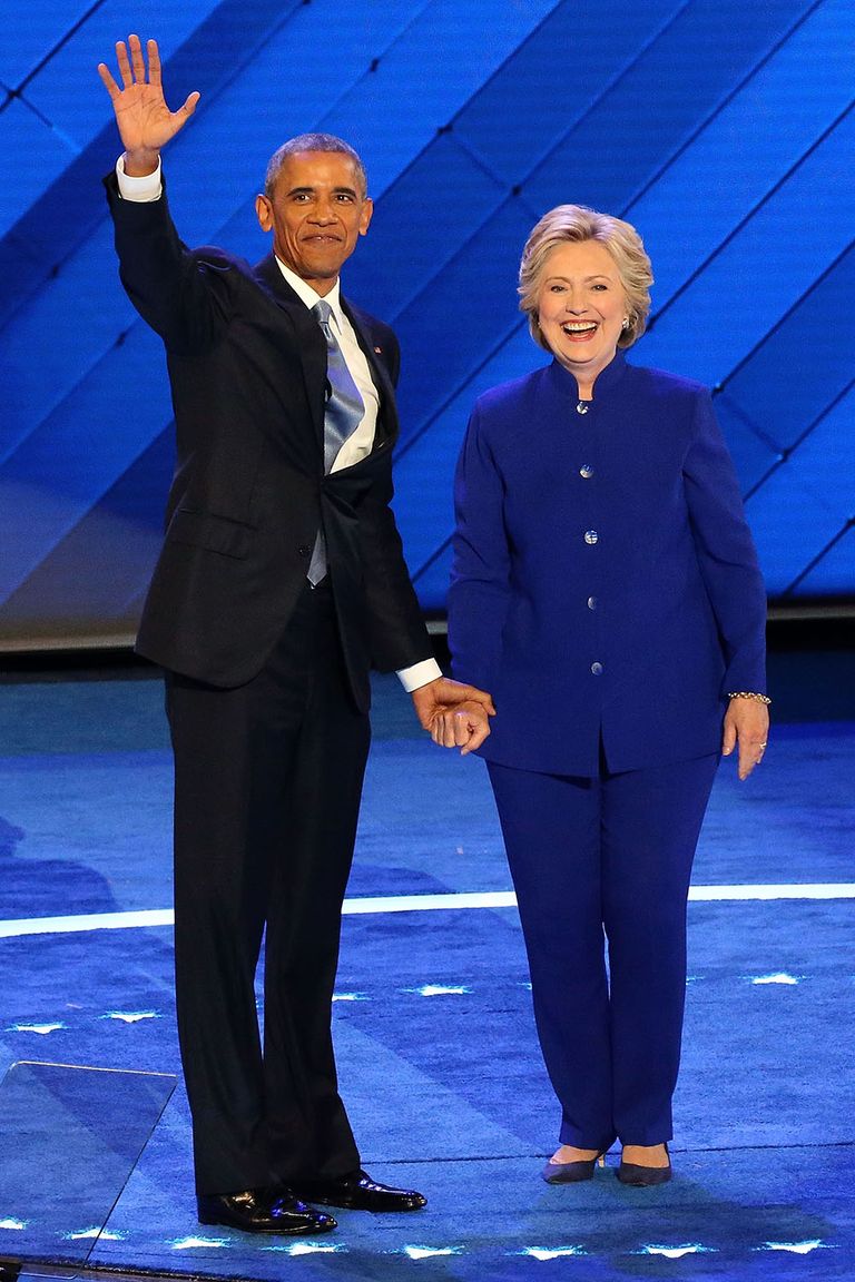 Hillary Clinton's Best Pantsuits - Clinton Rainbow Pant Suits