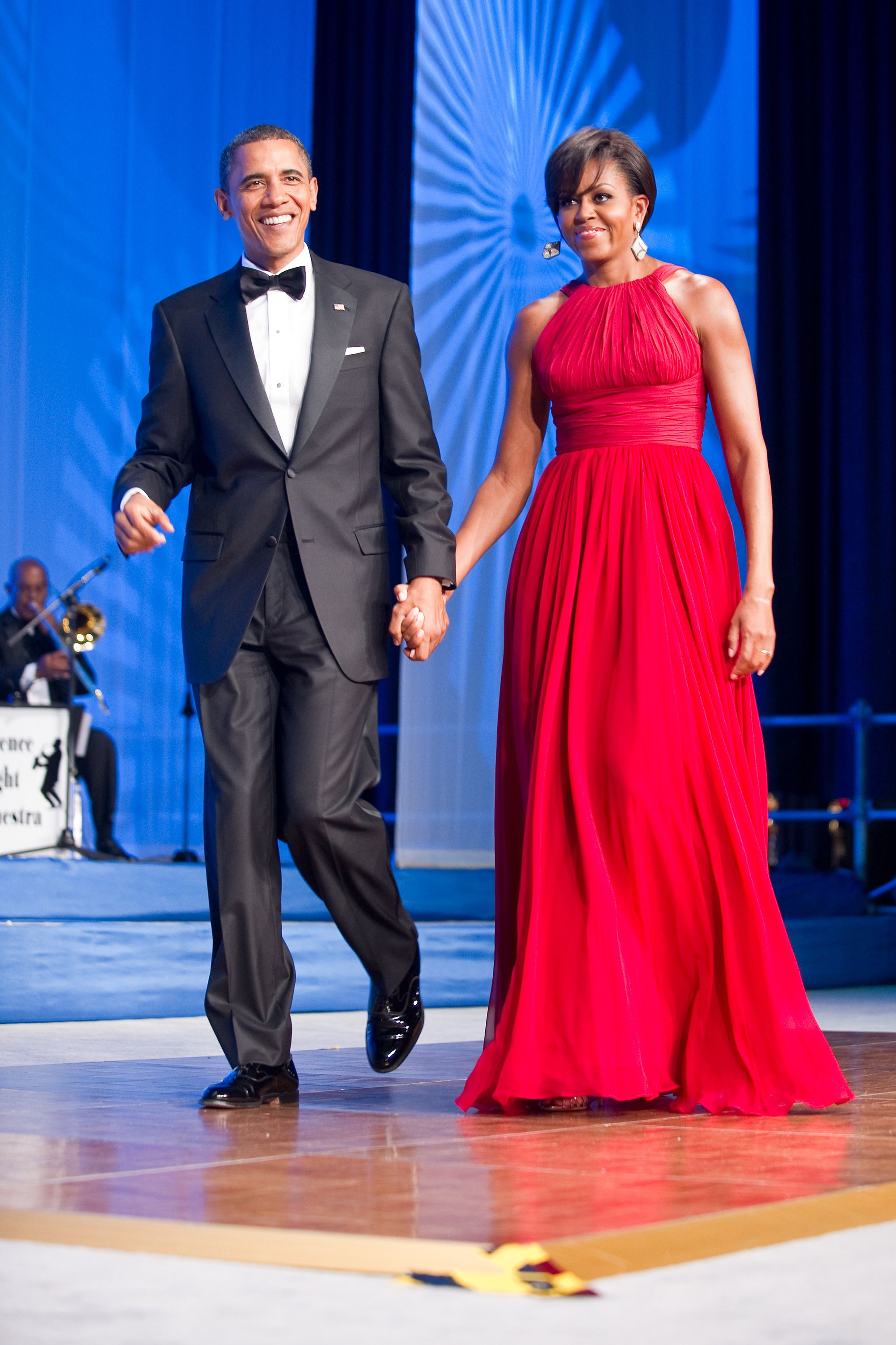 michelle obama red dress