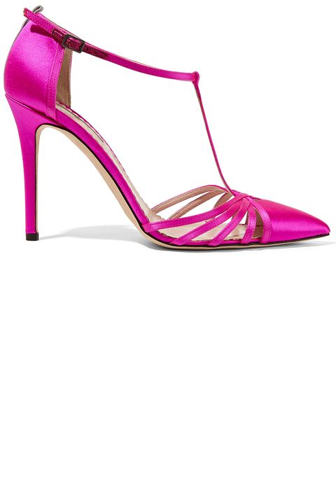 Footwear, Magenta, Pink, Purple, High heels, Fashion, Beige, Basic pump, Material property, Fashion design, 