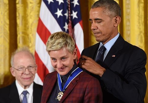 <p>Not only is Ellen DeGeneres one of the most beloved talk show hosts around, but she's also a prolific and award-winning comedian and actress who has paved the way for LGBTQ people everywhere. She made TV history after her character on <em data-redactor-tag="em">Ellen</em> came out in 1997, and she's been fighting for equality every since.</p>
