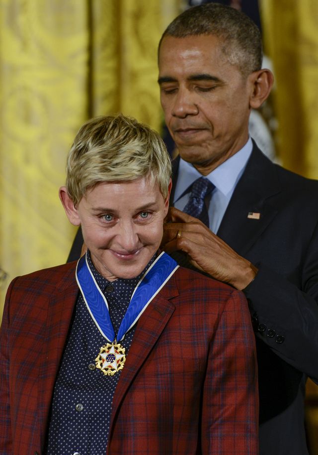 Ellen Degeneres Tears Up As She Receives The Presidential Medal Of Freedom