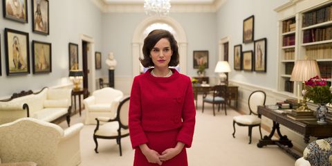 <p>Go inside the horror of the period following John F. Kennedy's assassination through the eyes of his grieving widow, Jackie (Natalie Portman) in this highly-anticipated biopic. </p>

<p>Watch the trailer <a href="https://www.youtube.com/watch?v=pZTXv5NpgaI" target="_blank" data-tracking-id="recirc-text-link">here</a>.</p>