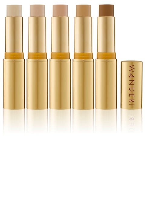 <p>Packed with moisturizing ingredients like coconut oil, hyaluronic acid, and vitamins C and E, this sleek foundation stick is an easy solution to neutralize redness on the go.</p> <p><strong data-redactor-tag="strong">Wander Beauty</strong> Flash Focus Hydrating Foundation Stick, $40, <a href="http://www.wanderbeauty.com/index.php/makeup/face/flash-focus-hydrating-foundation?gclid=Cj0KEQiA08rBBRDUn4qproqwzYMBEiQAqpzns_EOAgLZu_e4fv__PsnquRd0d5HavX6iSCtYD7LmyNcaAp518P8HAQ" target="_blank" data-tracking-id="recirc-text-link">wanderbeauty.com</a>.</p>