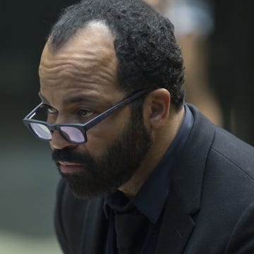 Eyewear, Ear, Glasses, Vision care, Facial hair, Beard, Suit, Dress shirt, Temple, Blazer, 