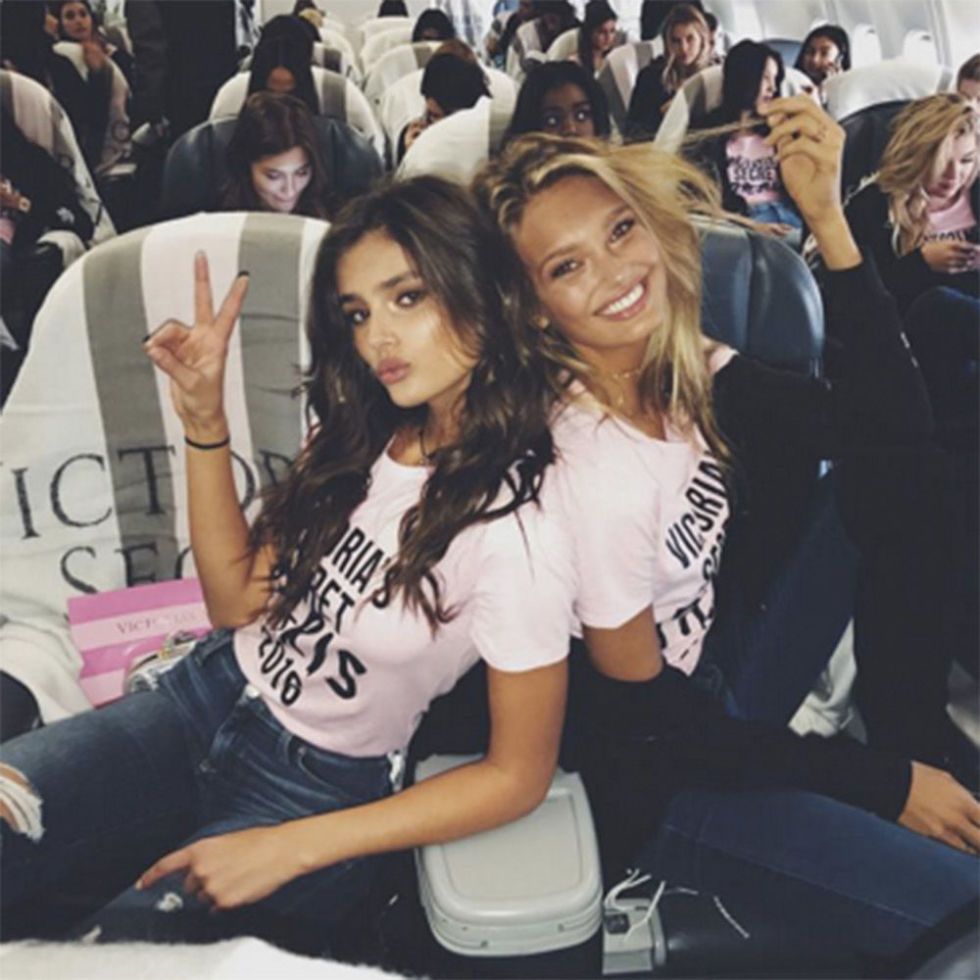 What It's Really Like to Fly in a Private Plane to Paris With the  Victoria's Secret Angels