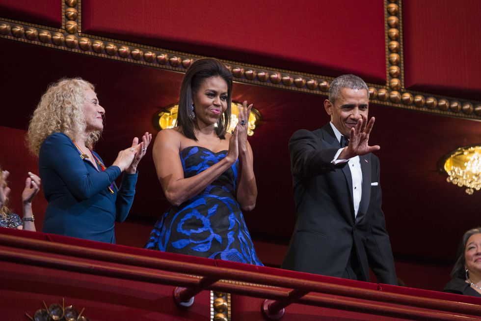 First Lady Michelle Obama Wears Custom Gucci for the Kennedy Center Honors  Ceremony