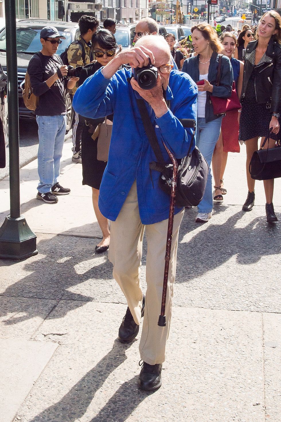 <p>In June, the fashion world mourned the loss of beloved photographer, Bill Cunningham. The 87-year-old icon died following a stroke, creating a noticeably empty space in the industry—namely on the street style scene, during Fashion Week and at New York's most prestigious events. To commemorate him, Cunningham's go-to street style corner—57th and 5th—was <a href="http://www.harpersbazaar.com/fashion/photography/news/a16376/bill-cunningham-57th-and-5th-avenue/" target="_blank" data-tracking-id="recirc-text-link">renamed "Bill Cunningham Corner"</a> in July and then during the first New York Fashion Week without him, photographers paid tribute to the legend <a href="http://www.harpersbazaar.com/fashion/fashion-week/news/a17579/fashion-photographers-bill-cunningham-tribute/" target="_blank" data-tracking-id="recirc-text-link">by all wearing his signature blue jacket</a>. </p>