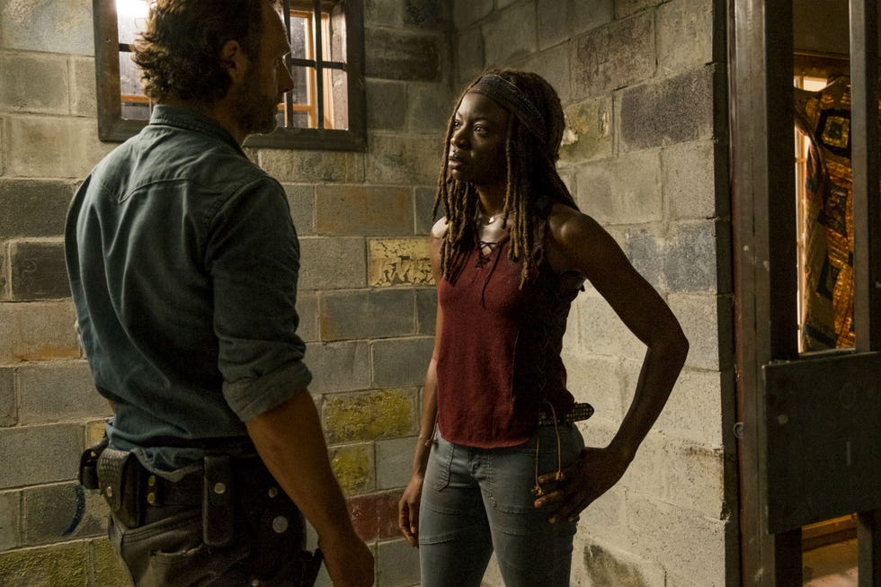 Rick and Michonne in The Walking Dead