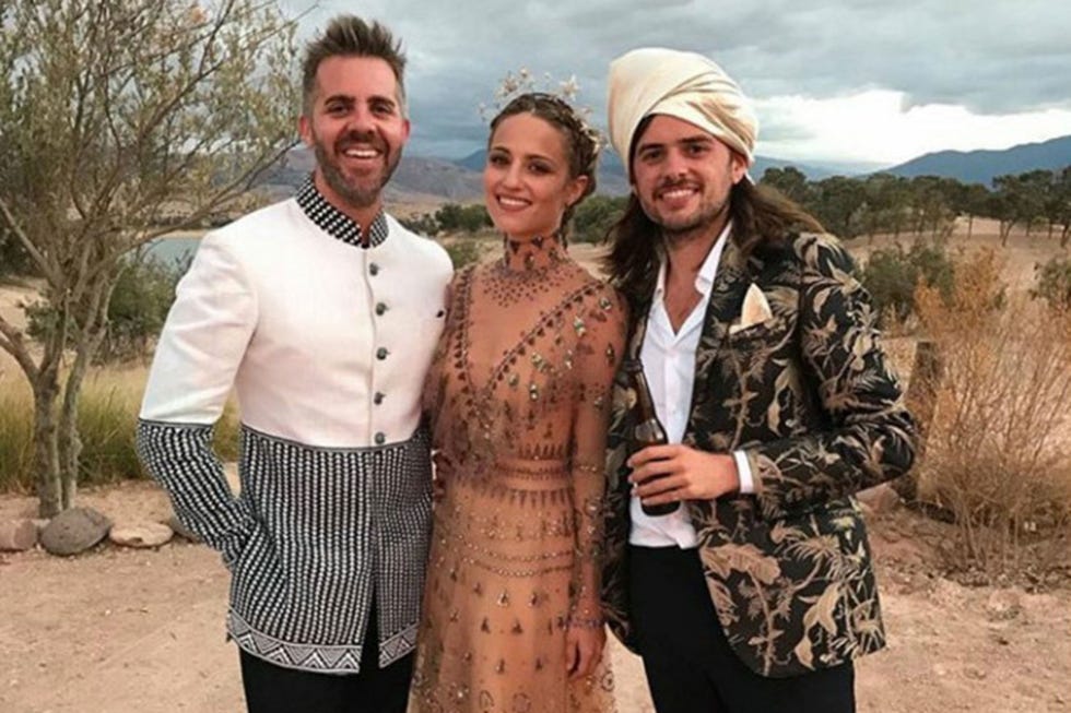 <p><strong data-redactor-tag="strong" data-verified="redactor">October 2016</strong> <em data-redactor-tag="em" data-verified="redactor">Glee</em> actress Dianna Agron <a href="http://www.harpersbazaar.co.uk/bazaar-brides/news/a38324/dianna-agron-valentino-wedding-dress/" target="_blank" data-tracking-id="recirc-text-link">married</a> Mumford &amp; Sons' Winston Marshall in a gorgeous Moroccan ceremony wearing a non-traditional, embellished Valentino dress</p>