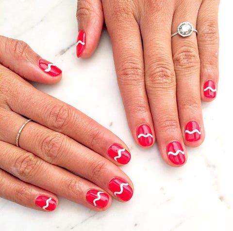 15 Red Nail Art Designs - Cute Nail Ideas For A Red Manicure Abstract Art - 15 Red Nail Art Designs - Cute Nail Ideas For A Red Manicure