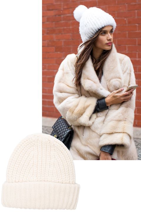 Textile, Winter, Fur clothing, Headgear, Street fashion, Wool, Animal product, Natural material, Fur, Beige, 
