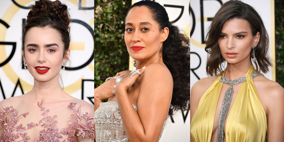 Best Hairstyles and Makeup Looks From the 2017 Golden Globes - Celeb ...