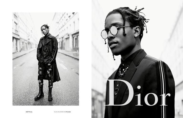 Boy George, A$AP Rocky and Rami Malek in Dior Homme Spring 2017 ...