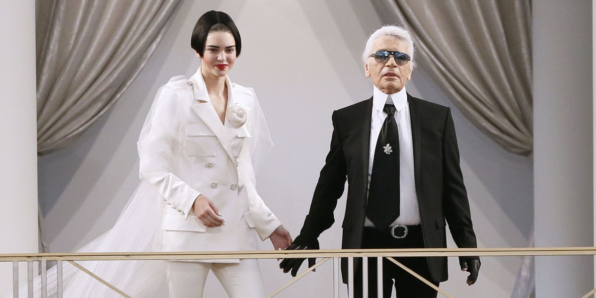 Karl Lagerfeld Reveals What It's Like to Photograph Kendall, Kim and Kanye