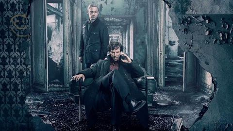 Martin Freeman and Benedict Cumberbatch in Sherlock series 4