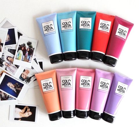 <p>These new semi-permanent hair dyes&nbsp;work on all hair colors—even dark brown hair. Apply them to your whole head on just on the ends of your hair; the bright color washes out in about ten shampoos.</p><p><em data-redactor-tag="em" data-verified="redactor">L'Oréal Paris Colorista Semi-Permanent hair color, $9.99, <a href="http://www.target.com/p/l-oreal-paris-colorista-semi-permanent-for-brunette-hair-red/-/A-51093486?ref=tgt_adv_XS000000&amp;AFID=google_pla_df&amp;CPNG=PLA_Health+Beauty+Shopping&amp;adgroup=SC_Health+Beauty&amp;LID=700000001170770pgs&amp;network=g&amp;device=c&amp;location=9060351&amp;gclid=Cj0KEQiAnvfDBRCXrabLl6-6t-0BEiQAW4SRUE07NLVqhKikT8XrFEWLrHjumKf276GrxopBqCqR9fkaAlSK8P8HAQ&amp;gclsrc=aw.ds" target="_blank" data-tracking-id="recirc-text-link">target.com</a>.</em></p>