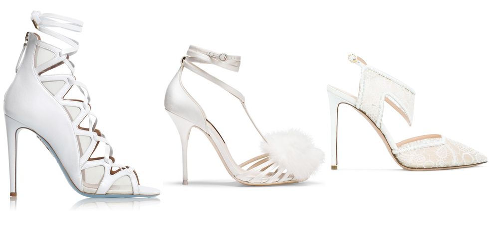 Footwear, High heels, White, Sandal, Bridal shoe, Shoe, Basic pump, Leg, Court shoe, 