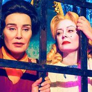 <p>The first season of Ryan Murphy's new anthology series will dramatize the bad blood between Bette Davis (Susan Sarandon) and Joan Crawford (Jessica Lange) during the making of <i data-redactor-tag="i">What Ever Happened To Baby Jane?—</i>a rivalry which&nbsp;became the stuff of Hollywood legend.&nbsp;<span class="redactor-invisible-space" data-verified="redactor" data-redactor-tag="span" data-redactor-class="redactor-invisible-space"></span></p><p><em data-verified="redactor" data-redactor-tag="em">Feud: Betty and Joan<span class="redactor-invisible-space"></span></em><span class="redactor-invisible-space"> premieres Sunday, March 5 on FX.</span><br></p>