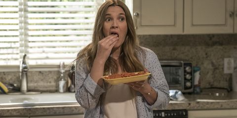 <p>Drew Barrymore's long-mysterious Netflix comedy unveiled its cheerfully grisly premise recently: Barrymore plays a suburban soccer mom whose unusual eating habits cause some disruption within her cozy family life. (Spoiler: She's a zombie, but prefers not to use that term.)&nbsp;<span class="redactor-invisible-space" data-verified="redactor" data-redactor-tag="span" data-redactor-class="redactor-invisible-space"></span></p><p><em data-verified="redactor" data-redactor-tag="em">Santa Clarita Diet</em><span class="redactor-invisible-space"> premieres Friday,&nbsp;February 3&nbsp;with 13 episodes&nbsp;on&nbsp;Netflix<span class="redactor-invisible-space">.</span></span><br></p>