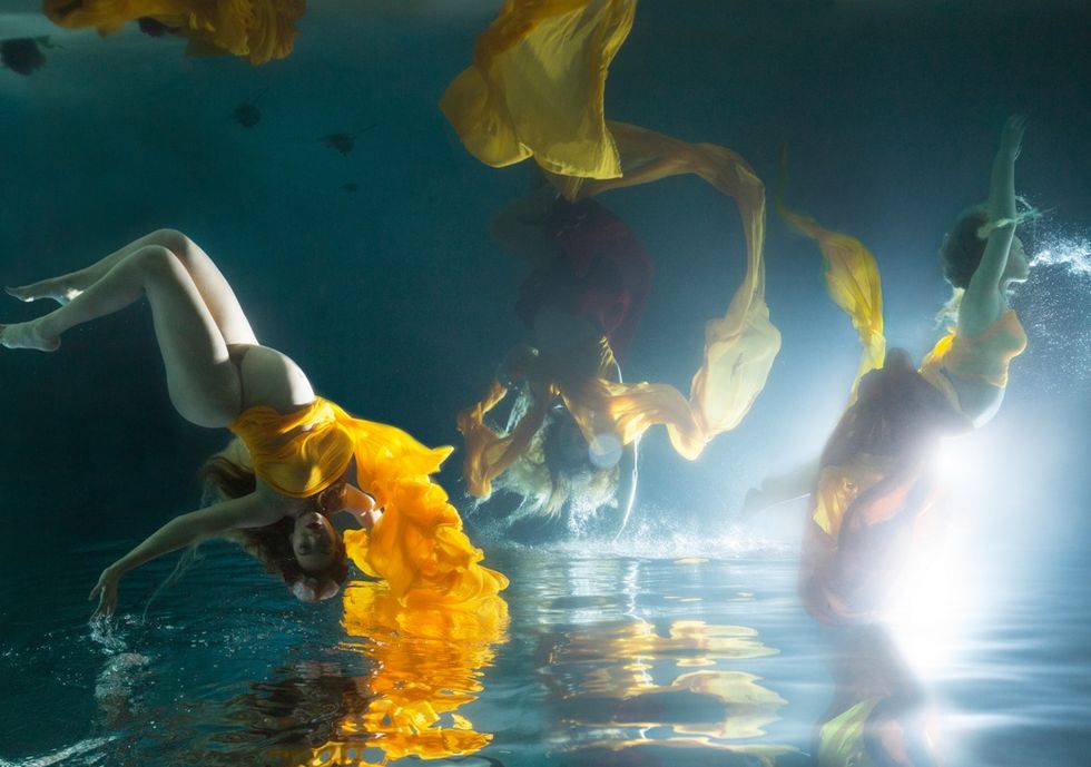 Water, Yellow, Fun, Underwater, Photography, Reflection, 