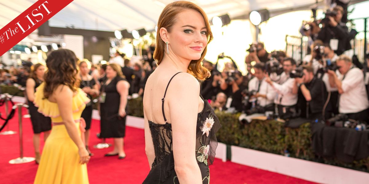 The Most Memorable Red Carpet Looks of 2017  Emma stone red carpet,  Celebrity dresses, Emma stone style