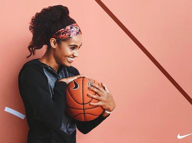 <p>WNBA Star Skylar Diggins shows off just how fun trading your standard black headband for a patterned version can be.&nbsp;</p>