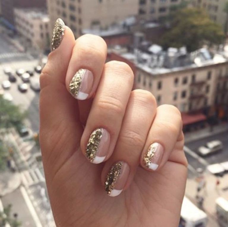 Brown and Gold | Simple Nail Art - The Nail Chronicle