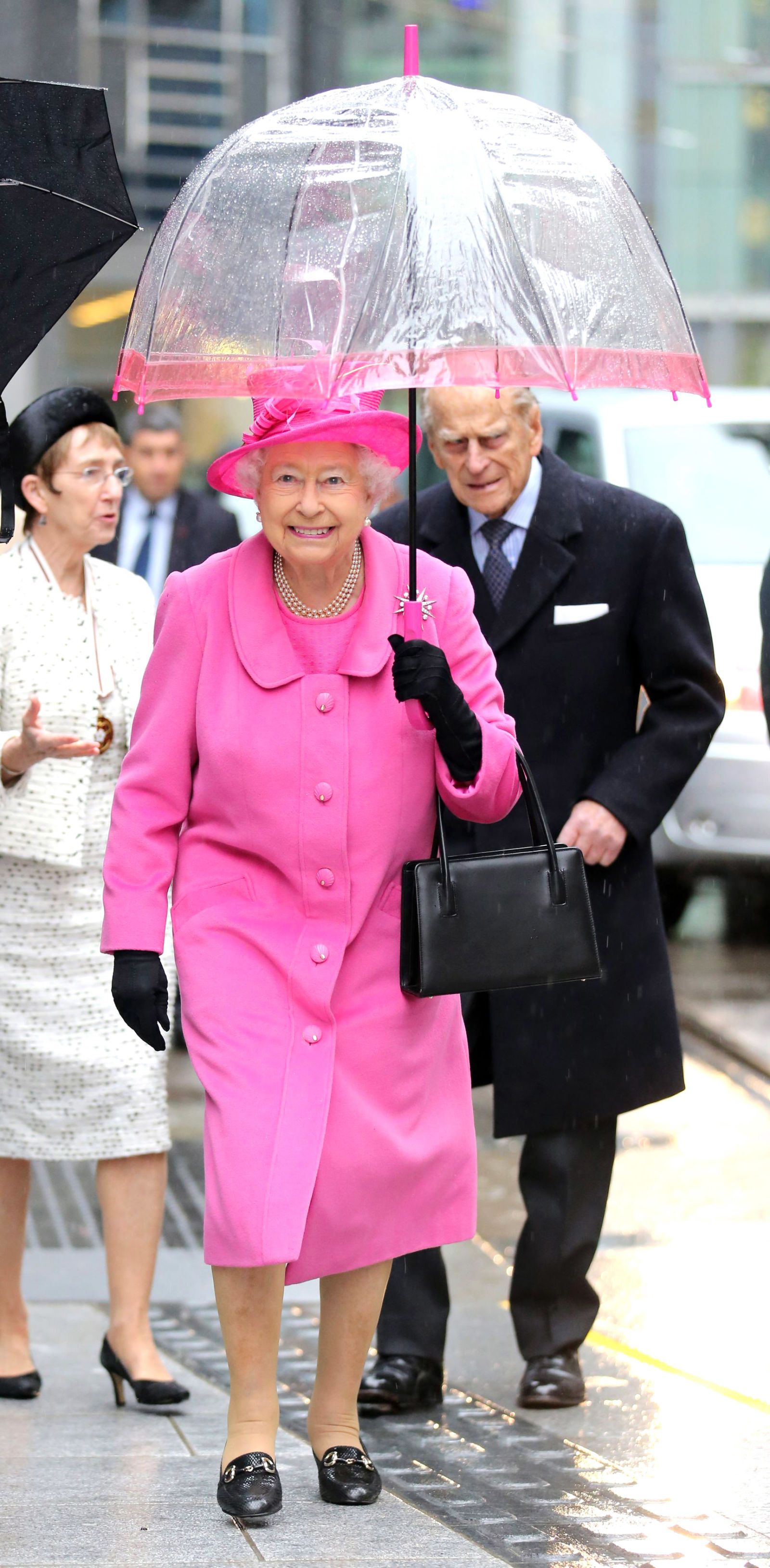 Queen Elizabeth Rainy Day Style National Umbrella Day