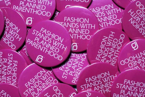 Think Pink! <p>Let's face it, fashion is largely for women and the CFDA is standing by its ladies. The Council of Fashion Designers of America has partnered with Planned Parenthood to launch Fashion Stands with Planned Parenthood, "a promotional initiative that capitalizes on New York Fashion Week's global reach to raise awareness and funds for Planned Parenthood's important efforts."</p><p>The CFDA designed a special pink pin for CFDA Members and supporters to use during their Fashion Week shows and presentations—it's <strong data-redactor-tag="strong" data-verified="redactor"><em data-redactor-tag="em" data-verified="redactor">the</em></strong> accessory of the week. </p>